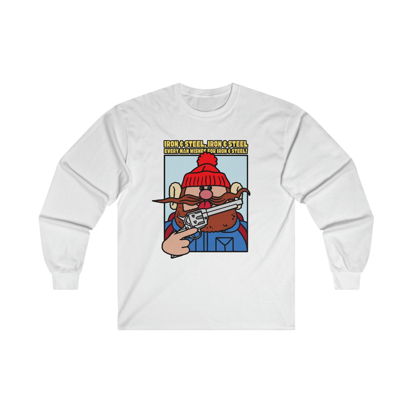 Iron & Steel! Ultra Cotton Long Sleeve Tee