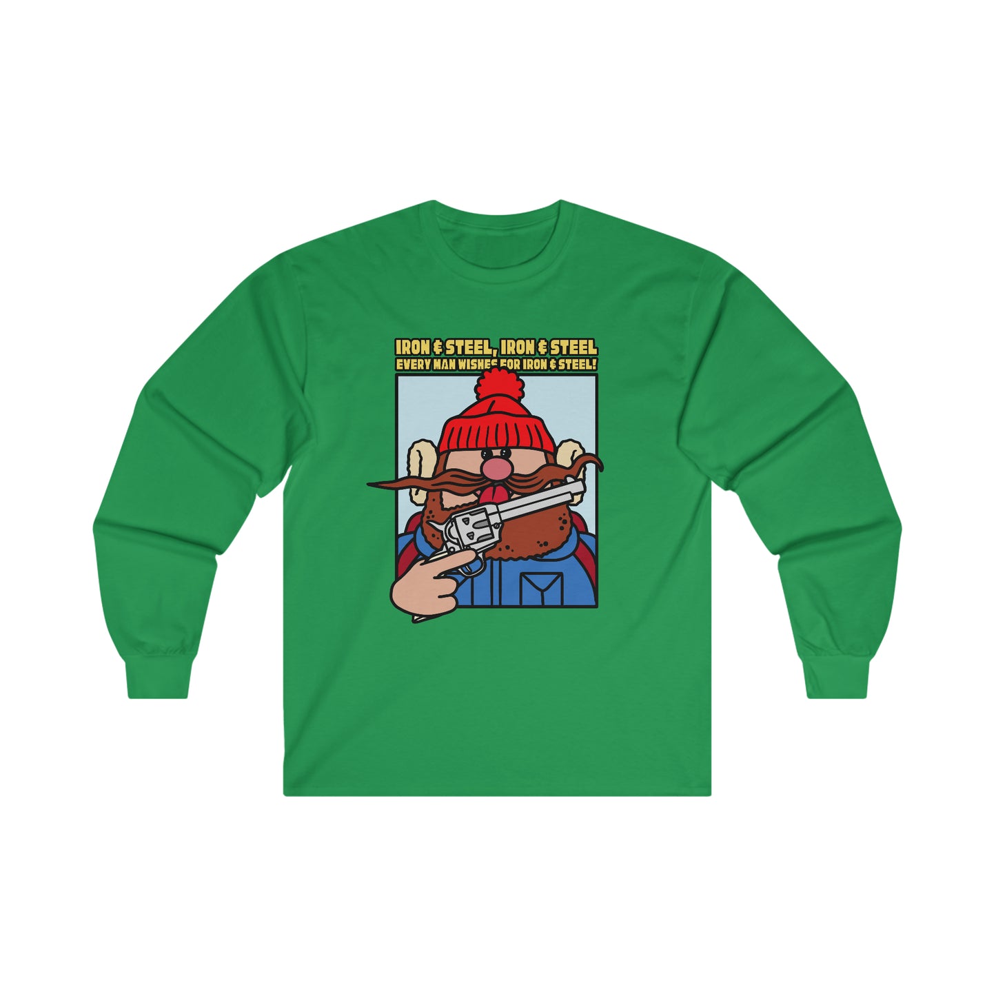 Iron & Steel! Ultra Cotton Long Sleeve Tee