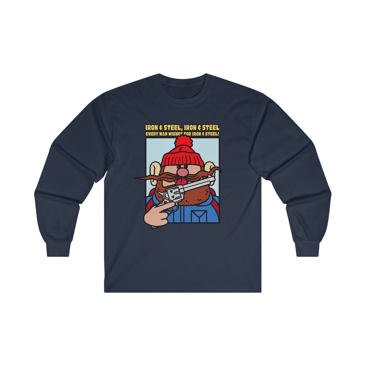 Iron & Steel! Ultra Cotton Long Sleeve Tee