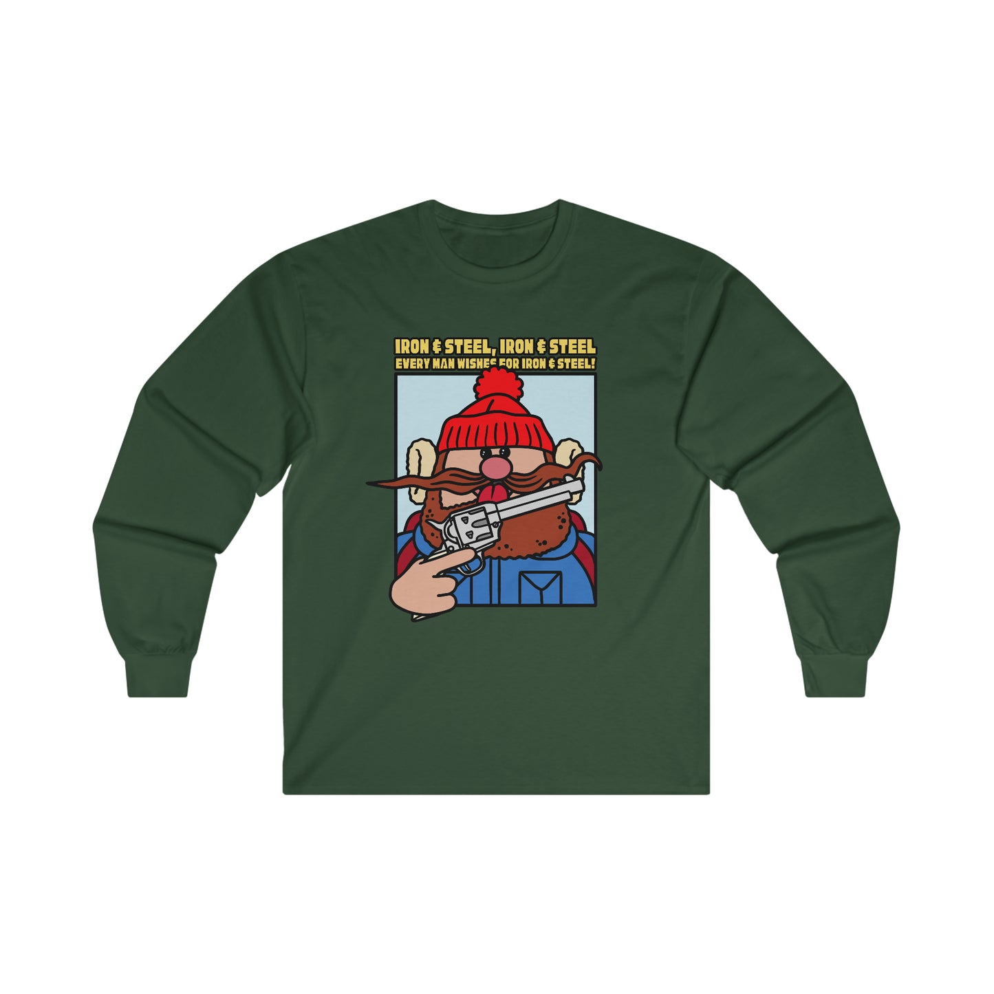 Iron & Steel! Ultra Cotton Long Sleeve Tee