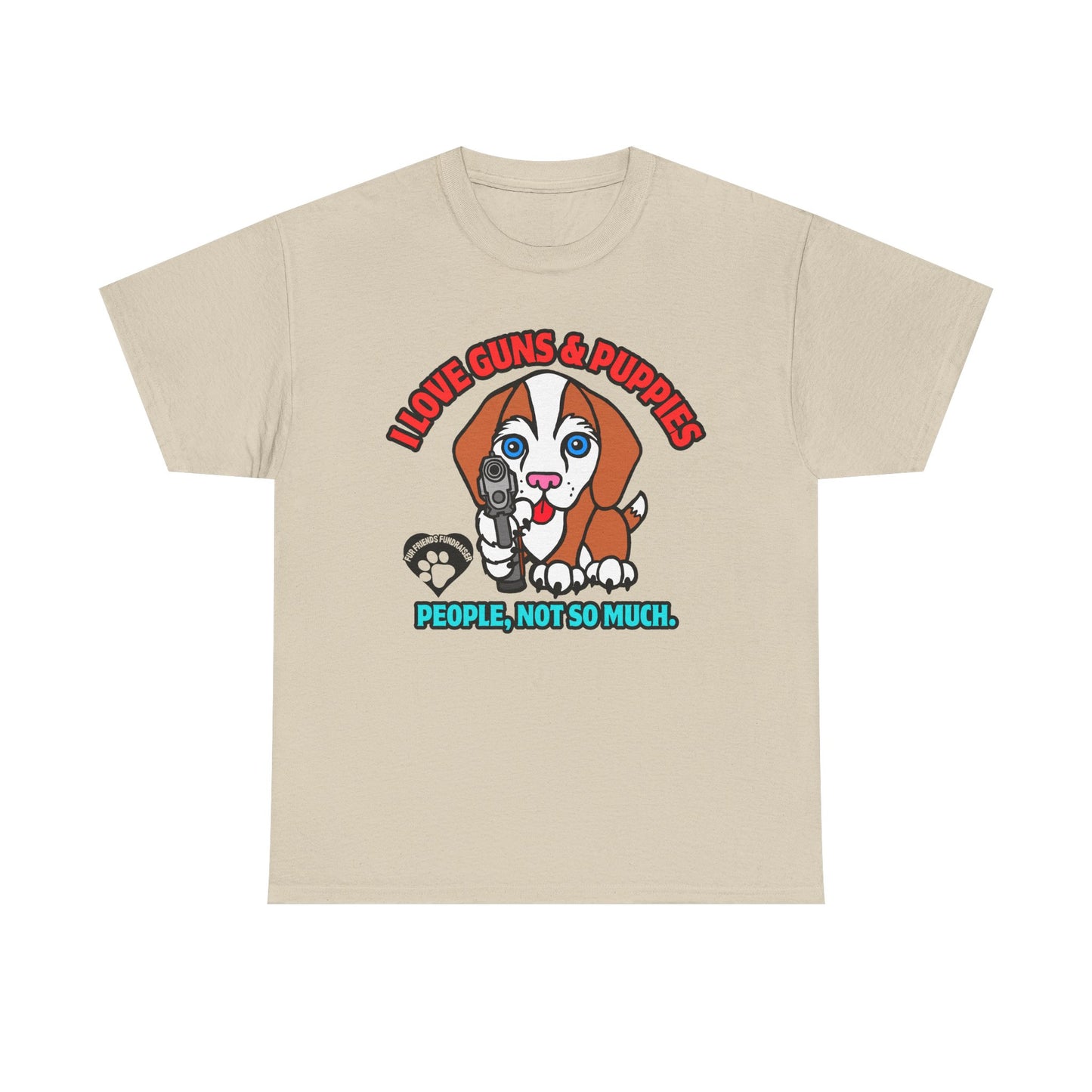 I LOVE Puppies! Unisex Heavy Cotton Tee