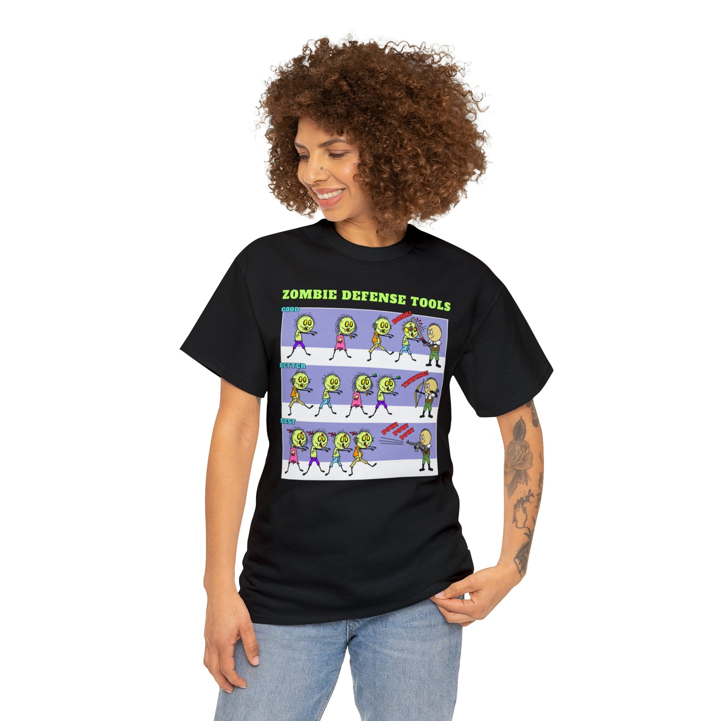 Zombie Defense Tools Unisex Heavy Cotton Tee