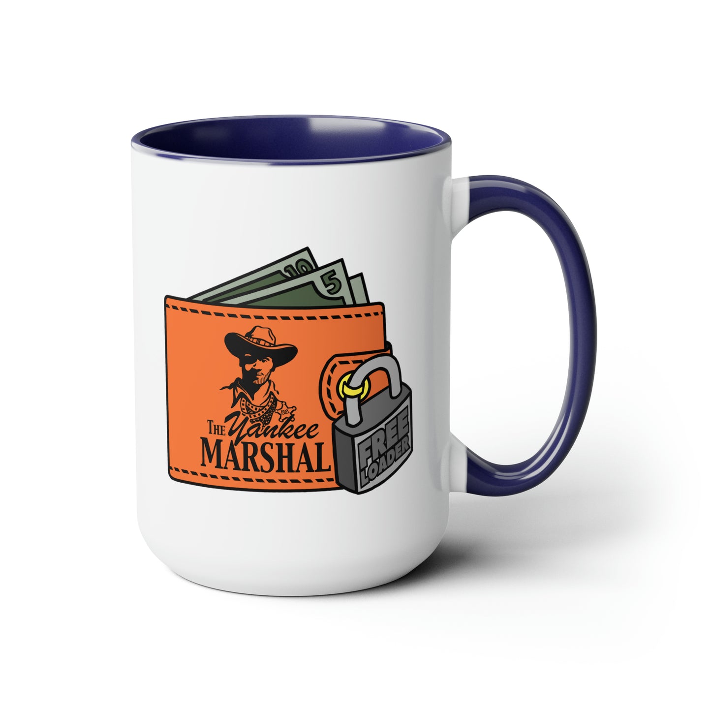 Freeloader Two-Tone Coffee Mugs, 15oz