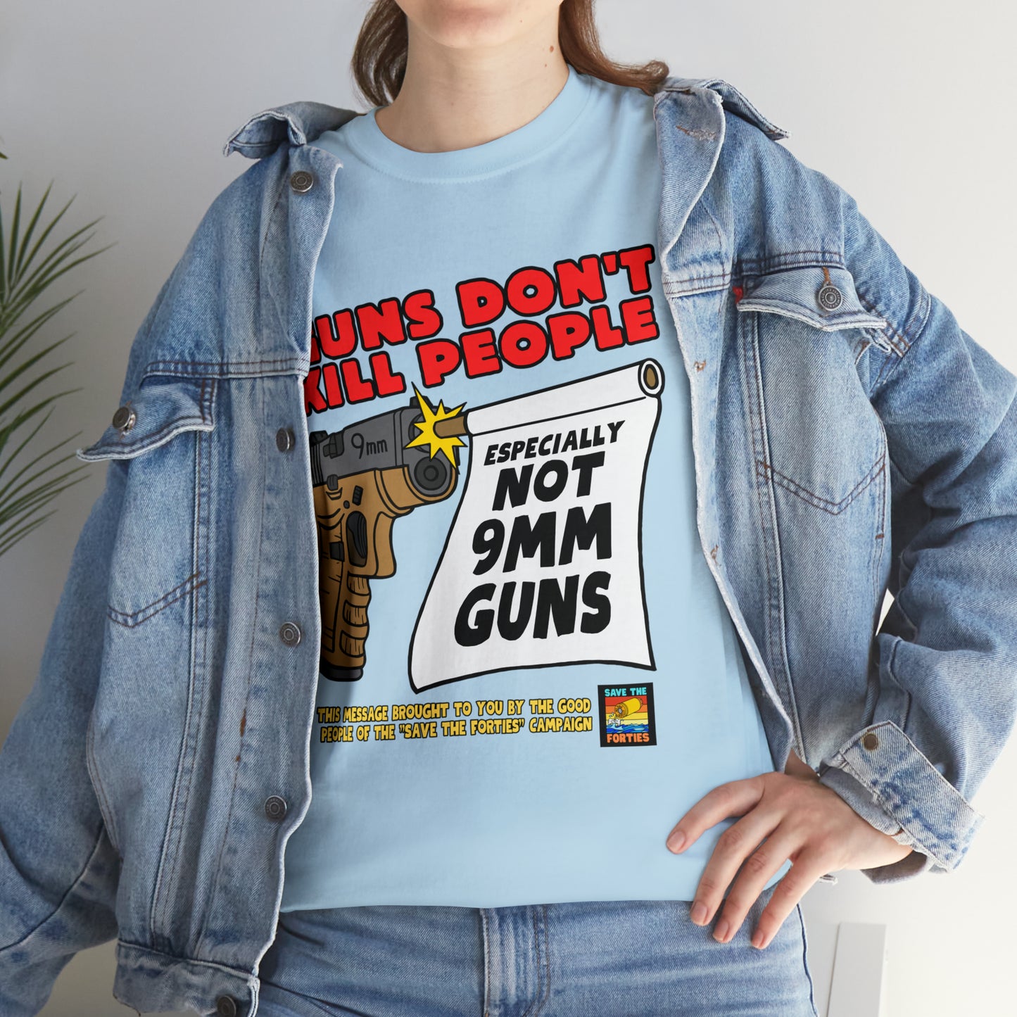 Guns Don't Kill Unisex Heavy Cotton Tee