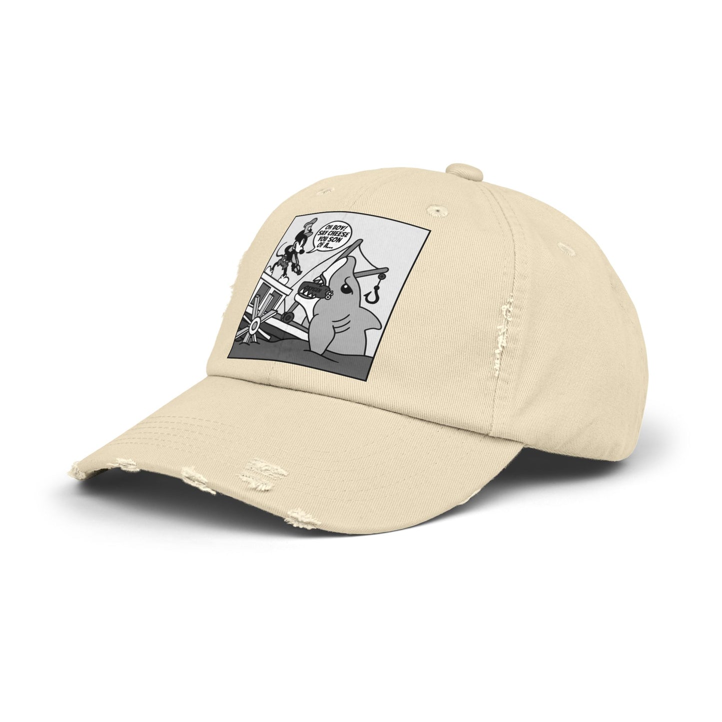 Willie vs. Bruce! Unisex Distressed Cap