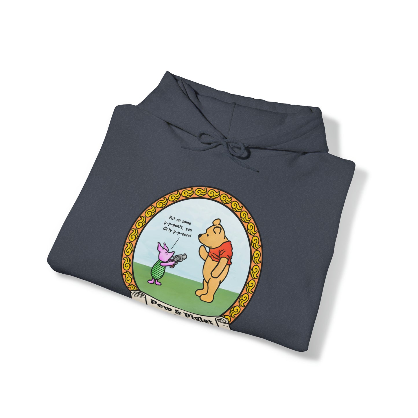 Piglet Gets a Gat! Unisex Heavy Blend™ Hooded Sweatshirt