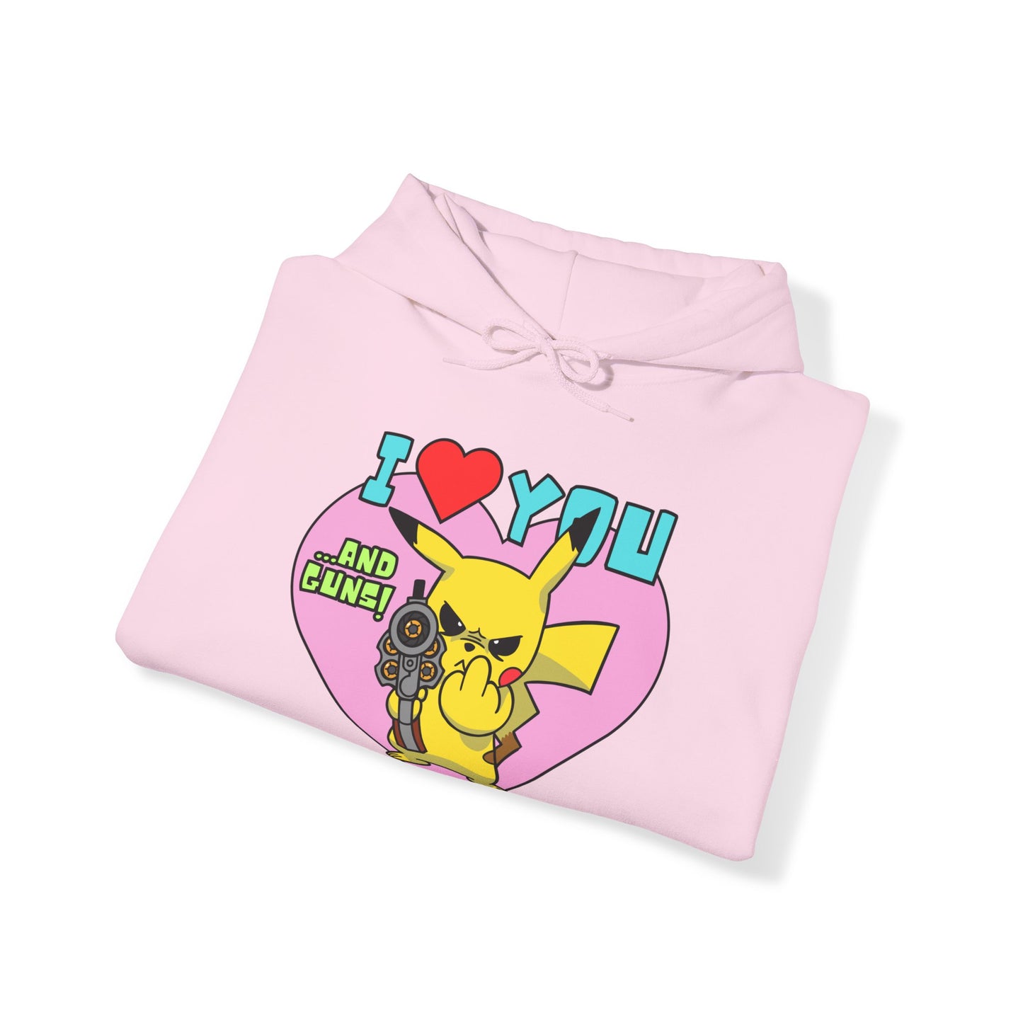 I Love You & Guns! Unisex Heavy Blend™ Hooded Sweatshirt