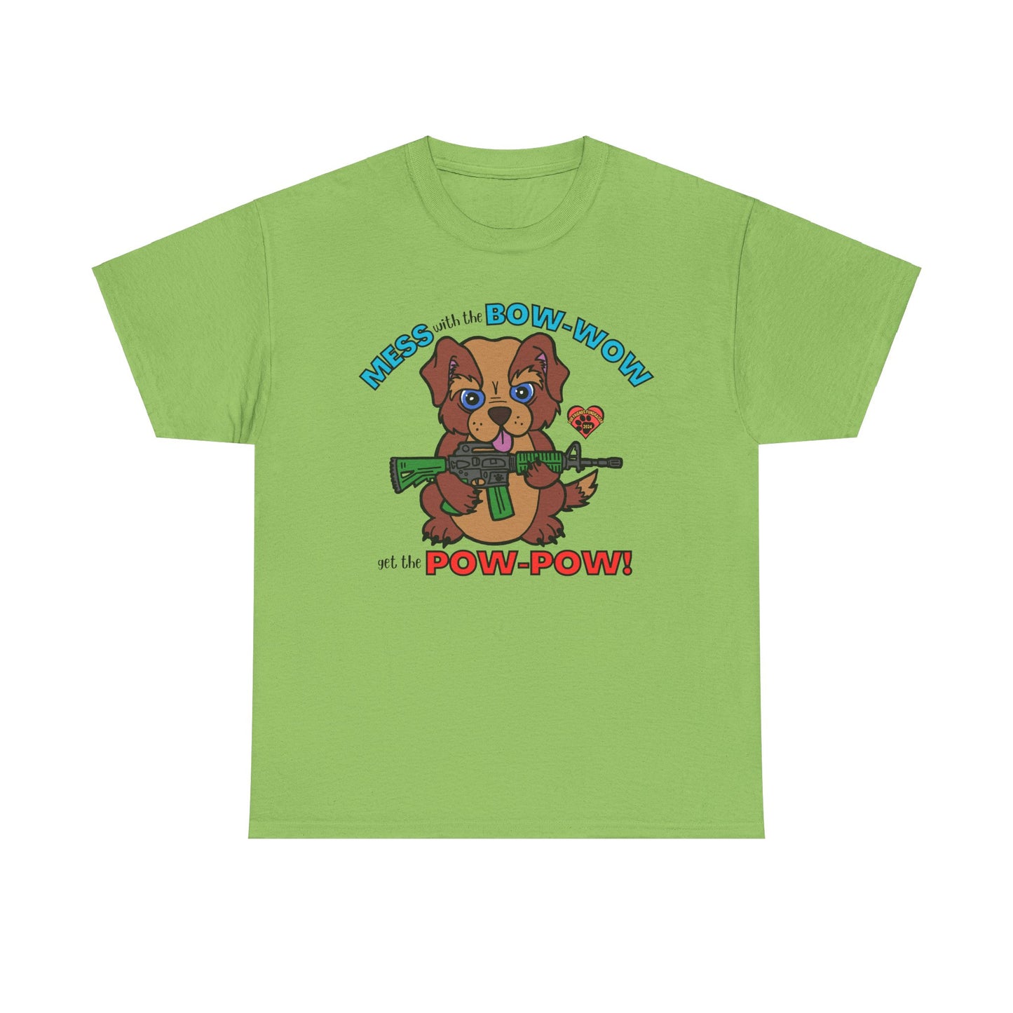 Mess with the Bow-Wow (FFF) Unisex Heavy Cotton Tee