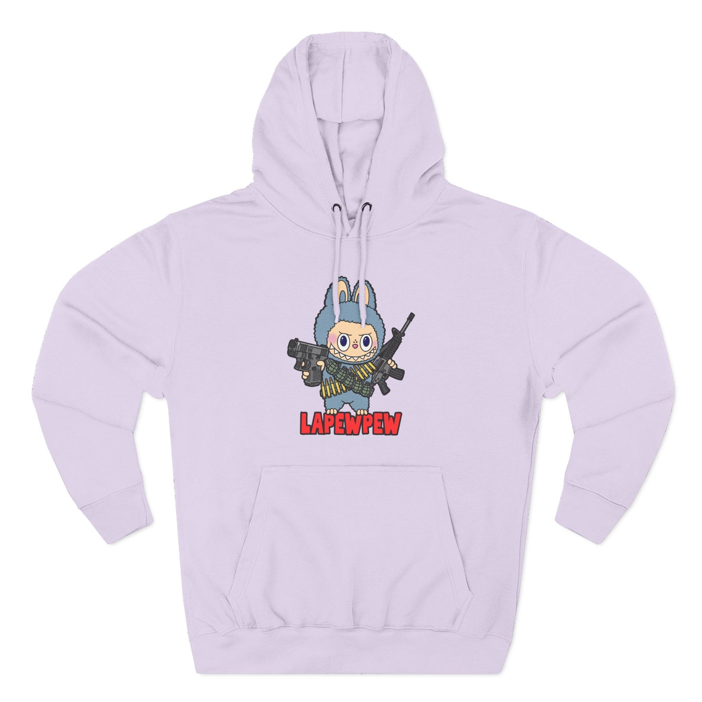 Lapewpew! Three-Panel Fleece Hoodie