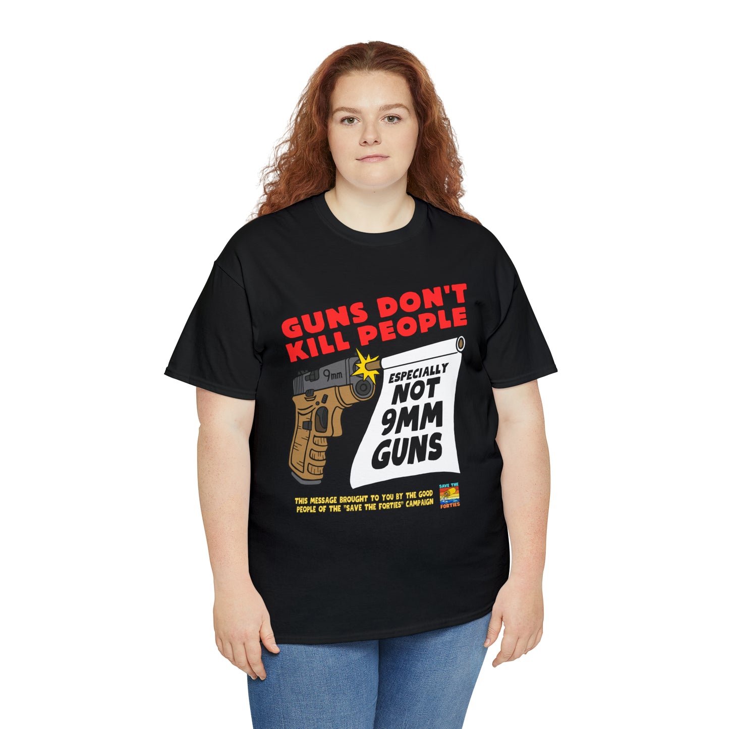 Guns Don't Kill Unisex Heavy Cotton Tee