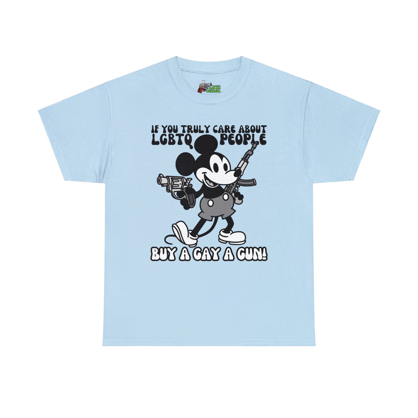 Buy a Gay a Gun! Unisex Heavy Cotton Tee