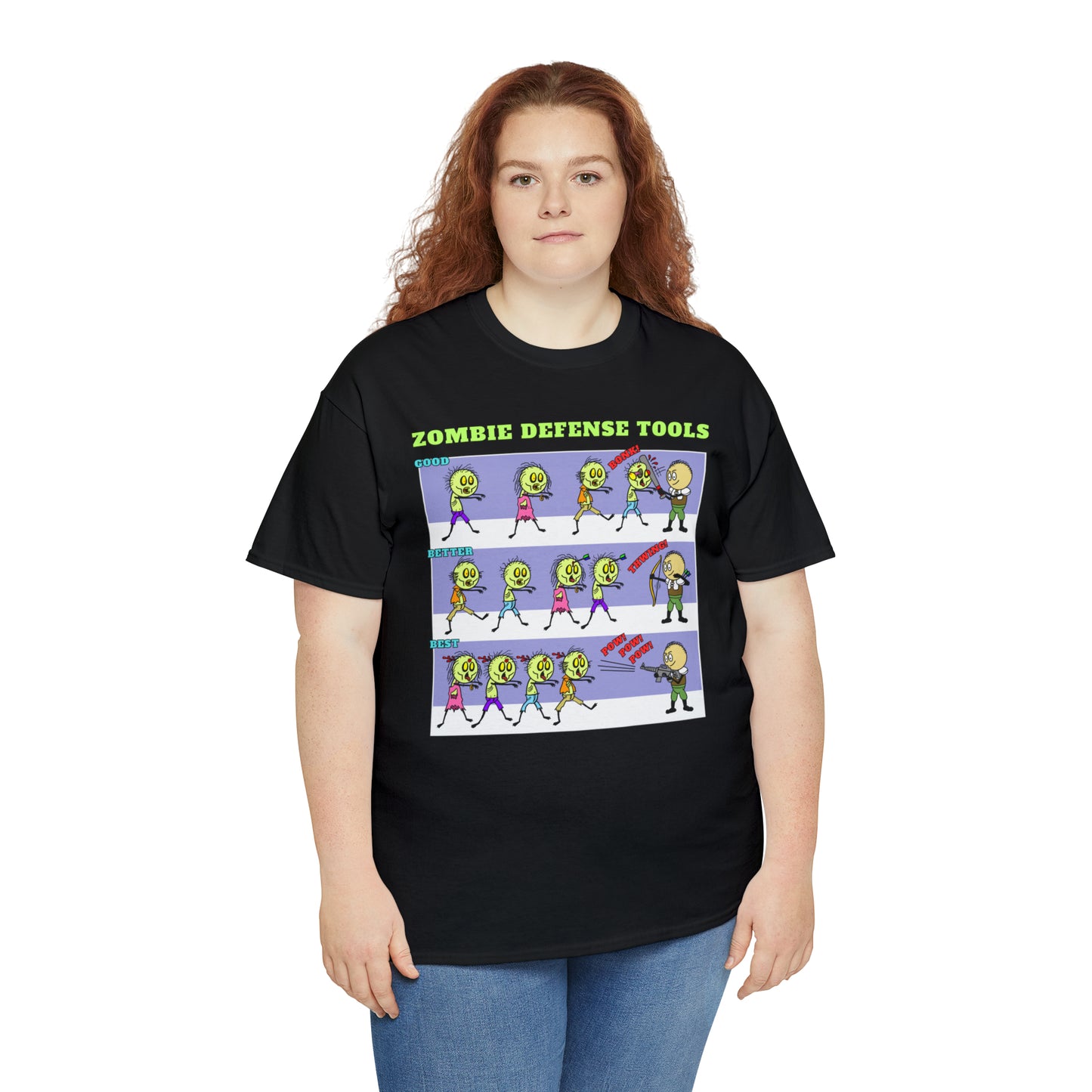 Zombie Defense Tools Unisex Heavy Cotton Tee