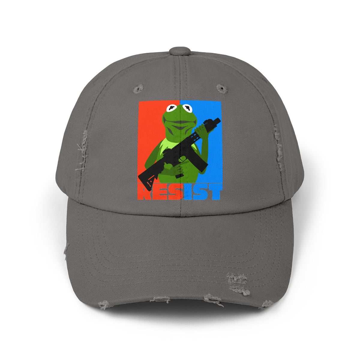 resist! Unisex Distressed Cap
