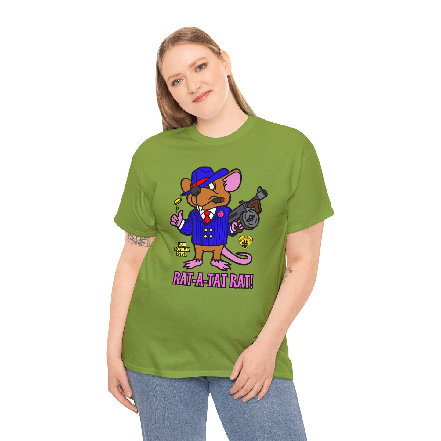 Rat-a-tat Rat! Unisex Heavy Cotton Tee