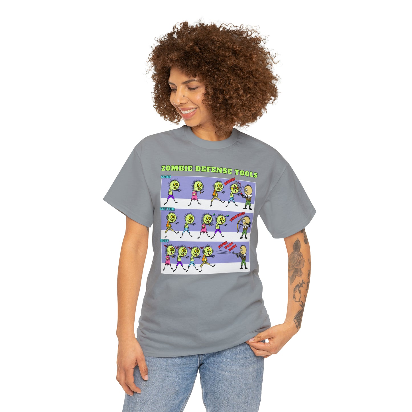 Zombie Defense Tools Unisex Heavy Cotton Tee