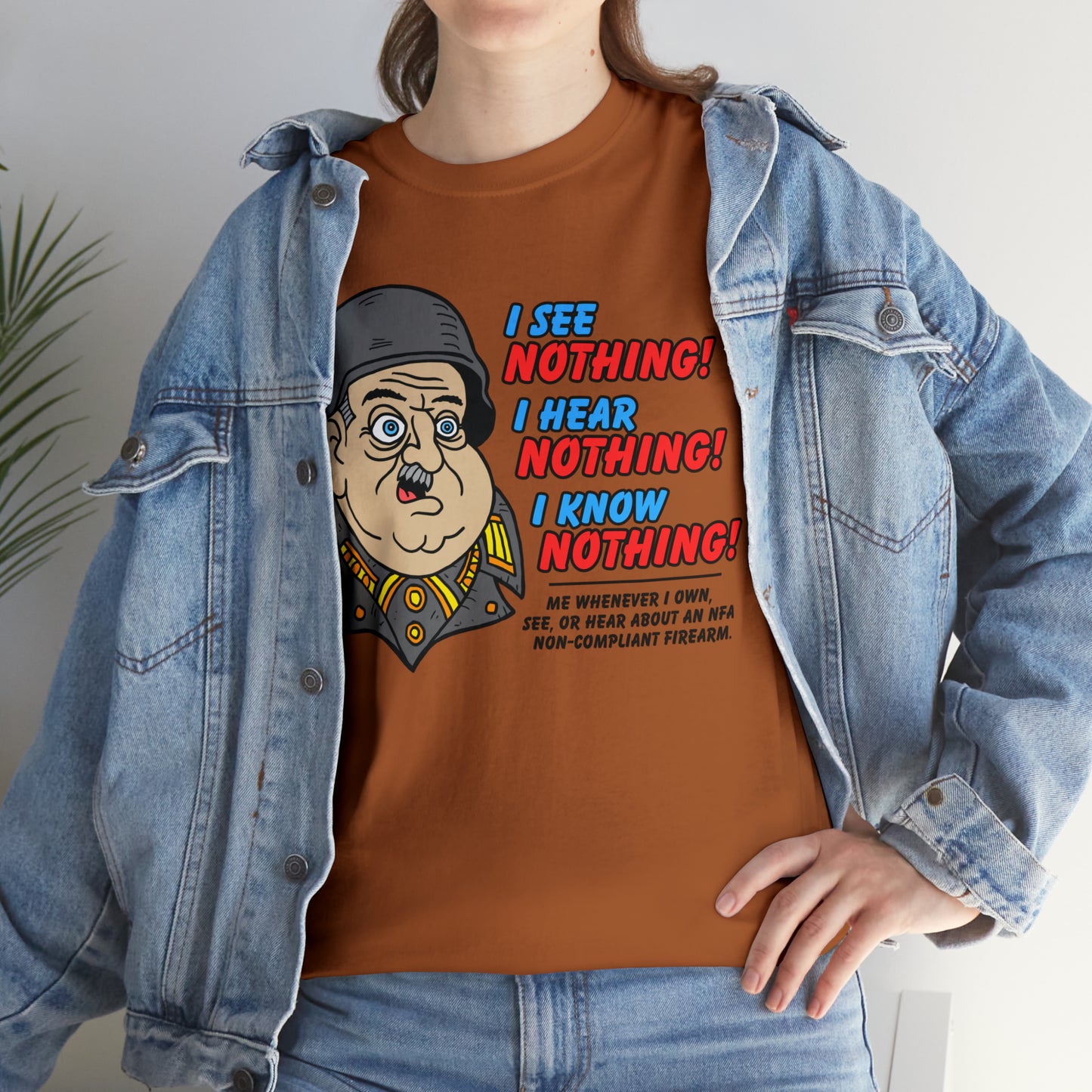 I SEE NOTHING! Unisex Heavy Cotton Tee