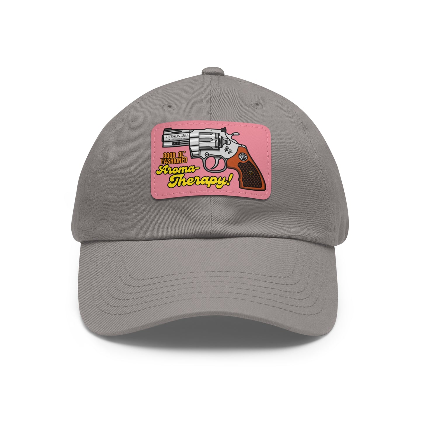 AromaTherapy! Dad Hat with Leather Patch (Rectangle)