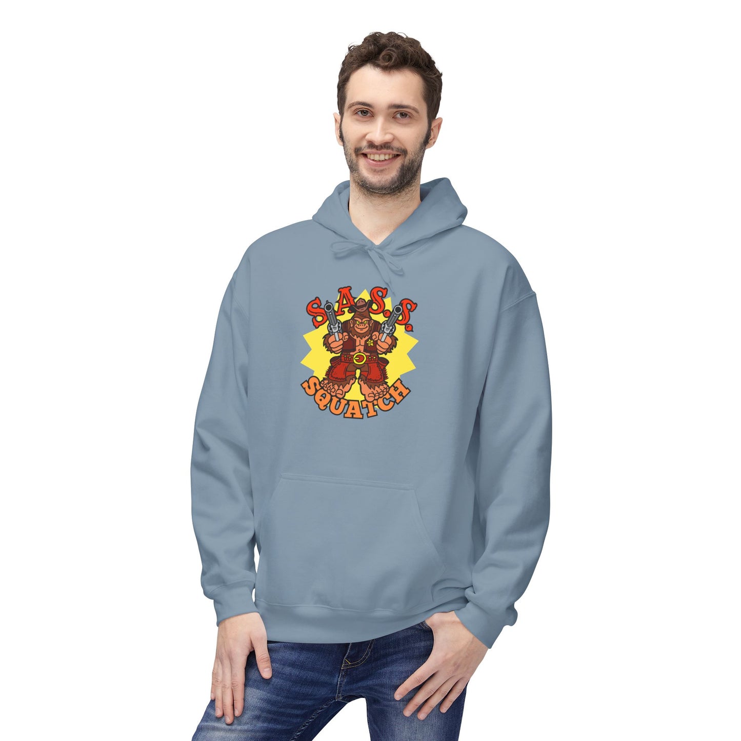 SASS-Squatch! Unisex Midweight Softstyle Fleece Hoodie