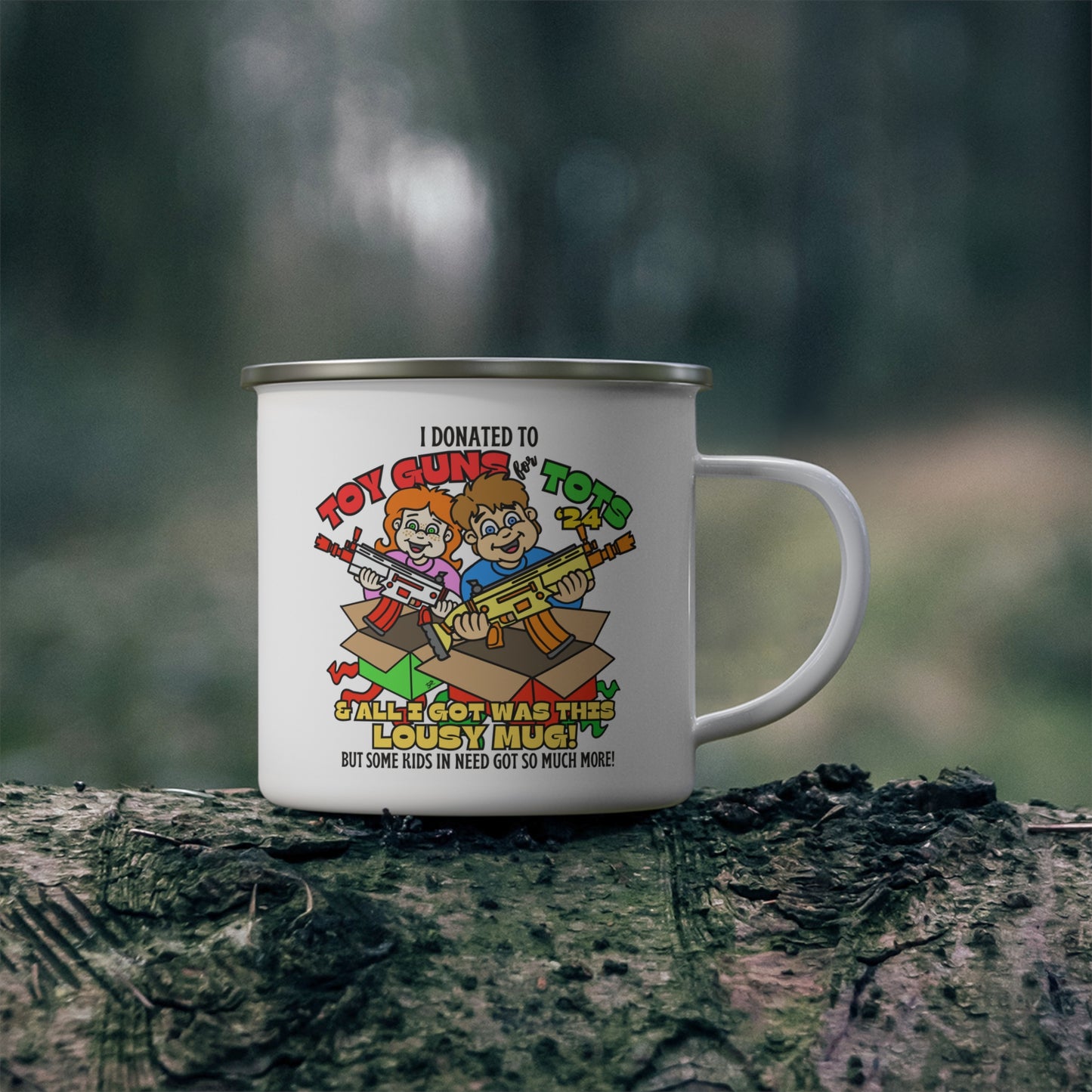TG4T Donation Enamel Camping Mug