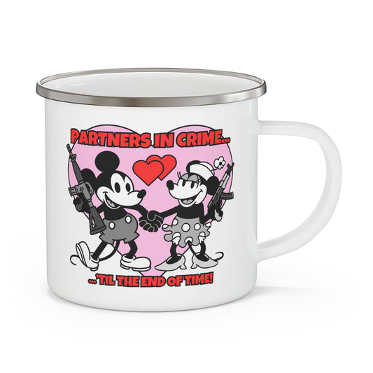 Partners in Crime! Enamel Camping Mug