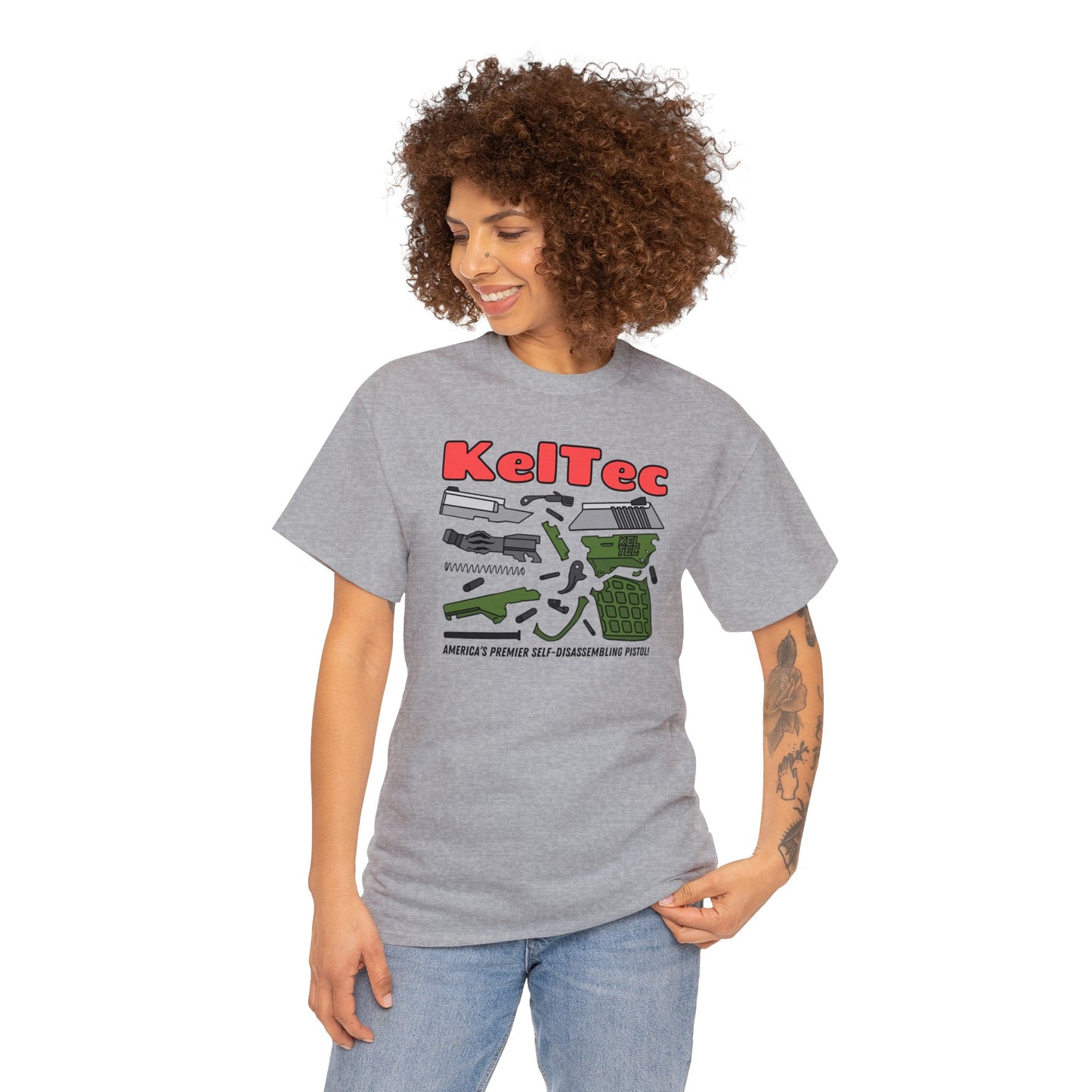 KelTec Disassembled Unisex Heavy Cotton Tee
