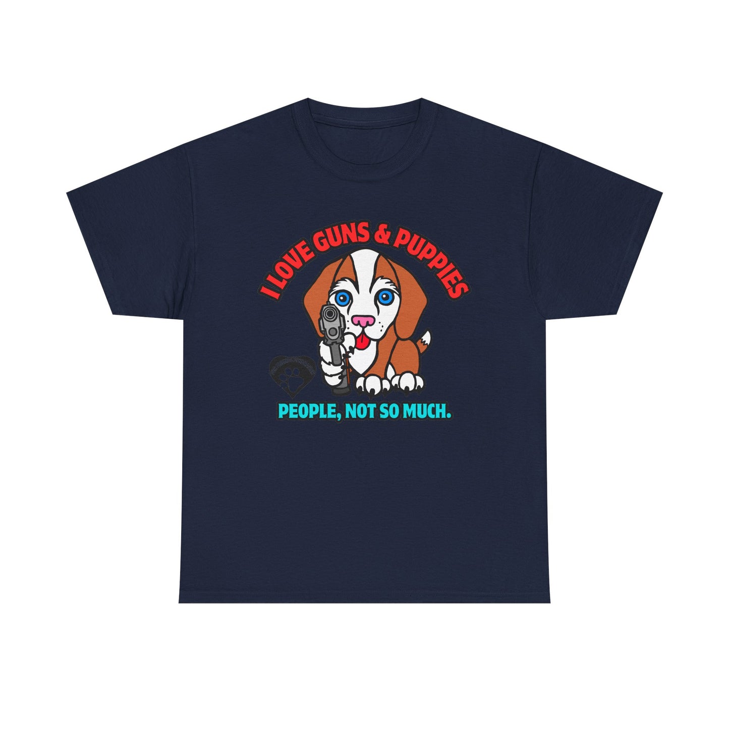I LOVE Puppies! Unisex Heavy Cotton Tee