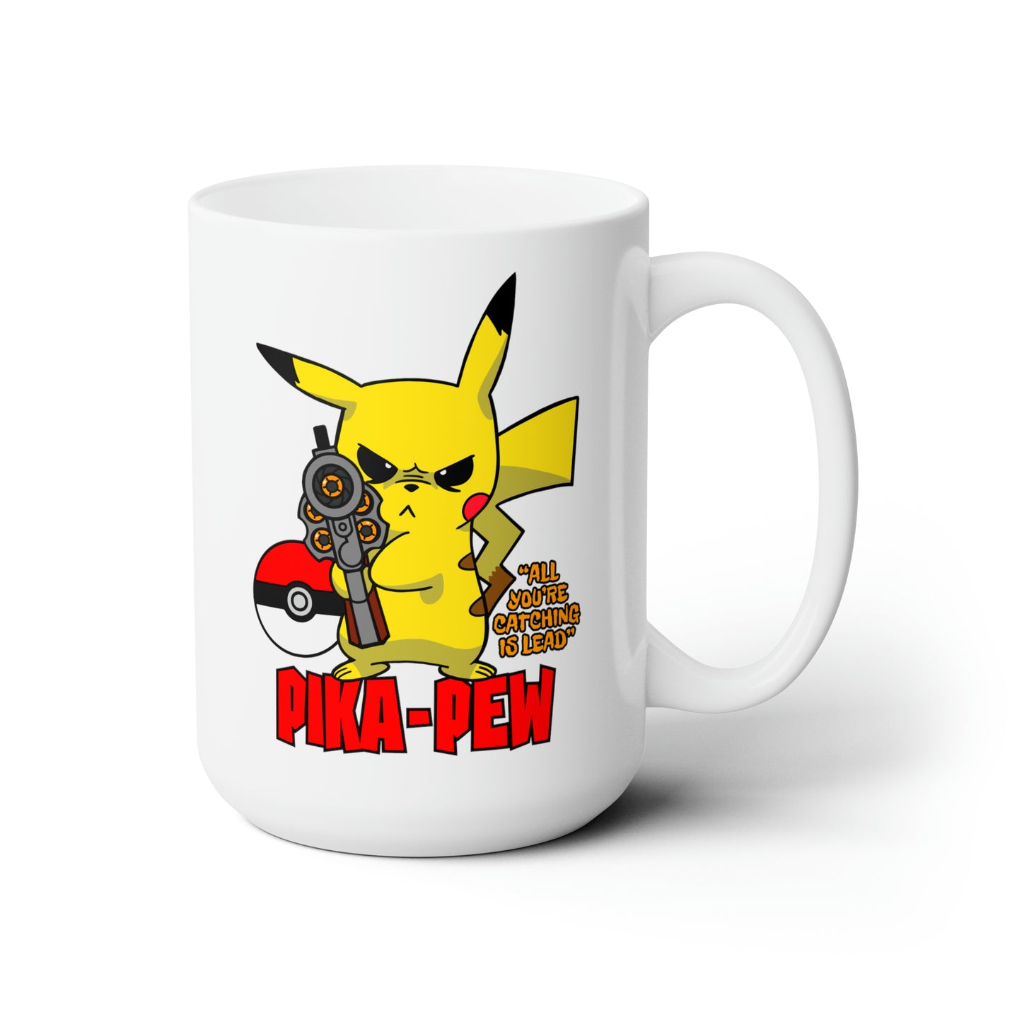 PIKA-PEW Ceramic Mug 15oz