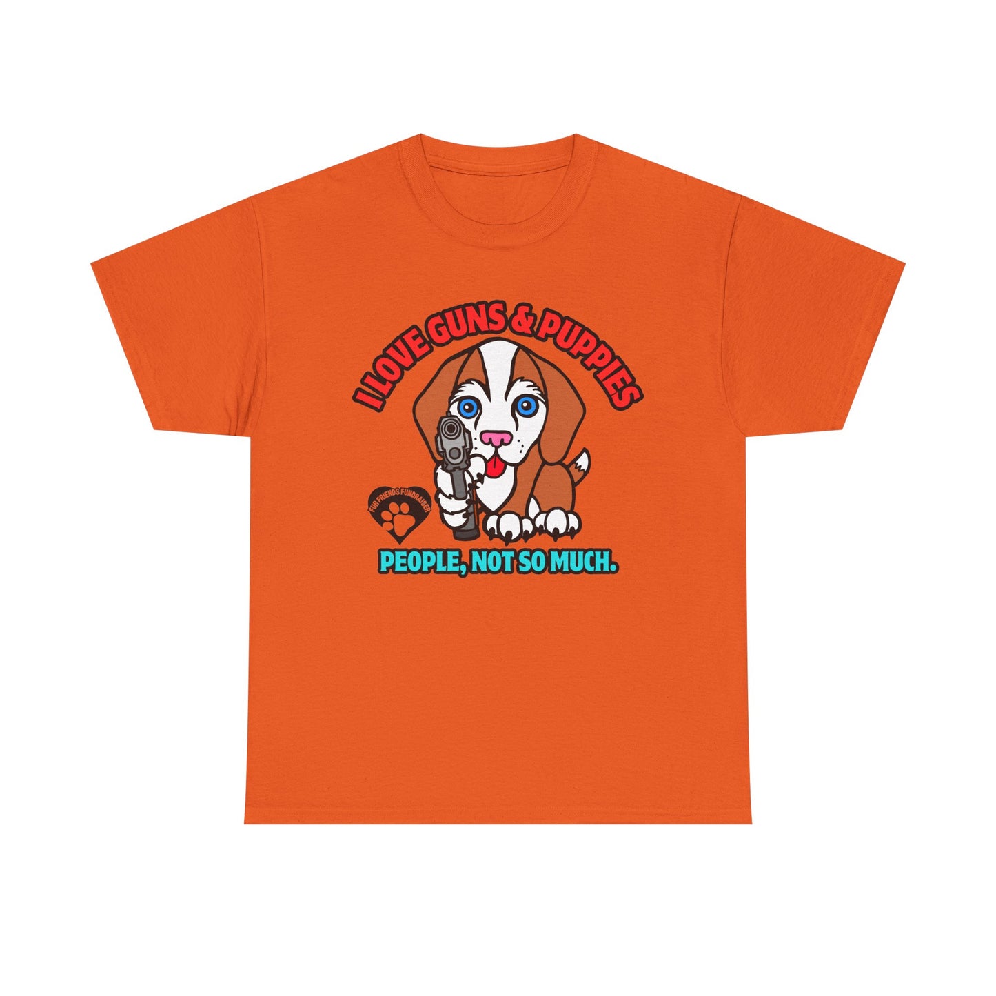 I LOVE Puppies! Unisex Heavy Cotton Tee