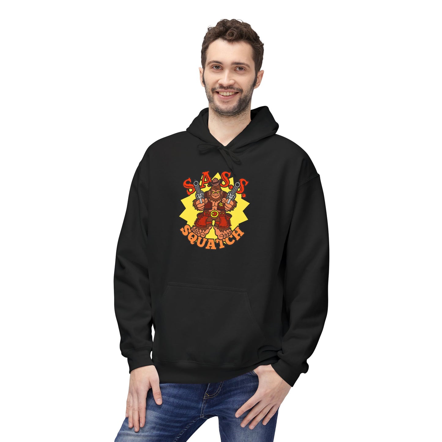 SASS-Squatch! Unisex Midweight Softstyle Fleece Hoodie