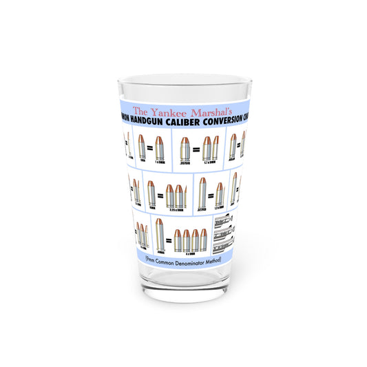 Caliber Conversion Pint Glass, 16oz