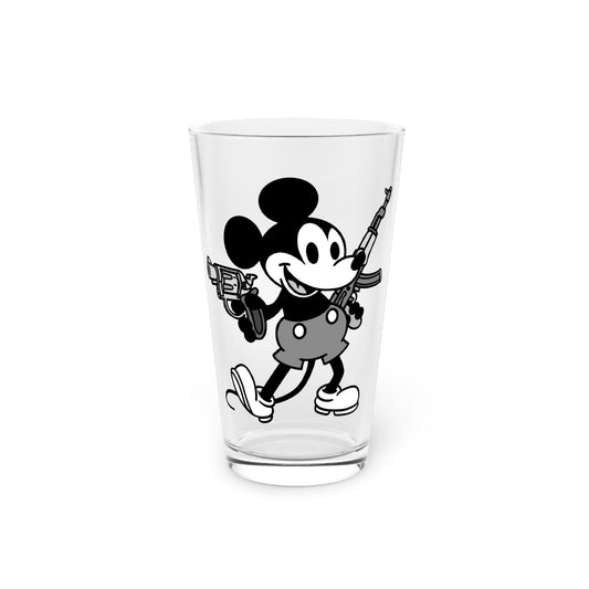 Mouse Guns! Pint Glass, 16oz