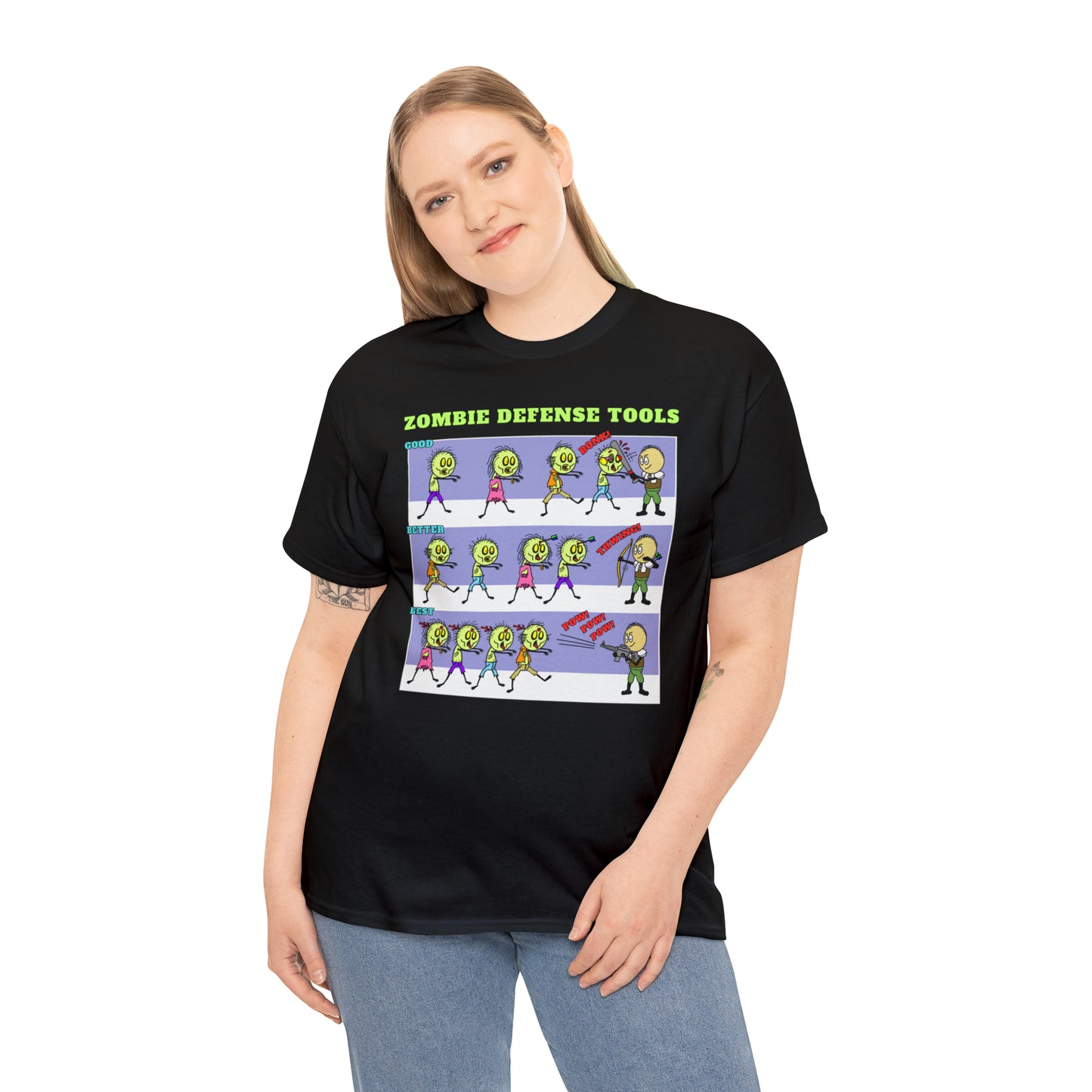 Zombie Defense Tools Unisex Heavy Cotton Tee