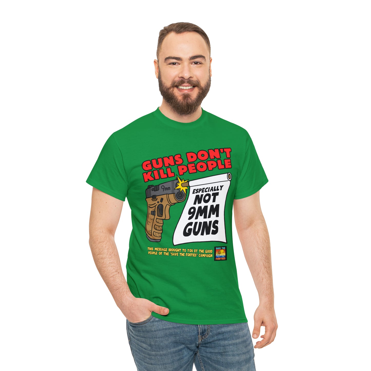 Guns Don't Kill Unisex Heavy Cotton Tee