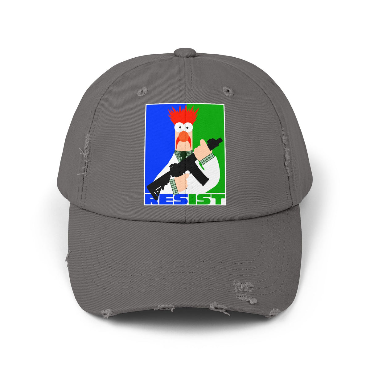 Resist! Unisex Distressed Cap