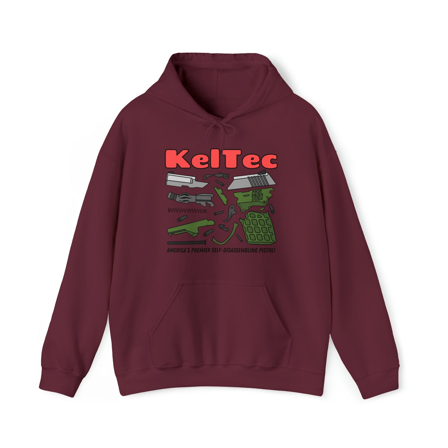 KELTEC Disassembled Unisex Heavy Blend™ Hooded Sweatshirt
