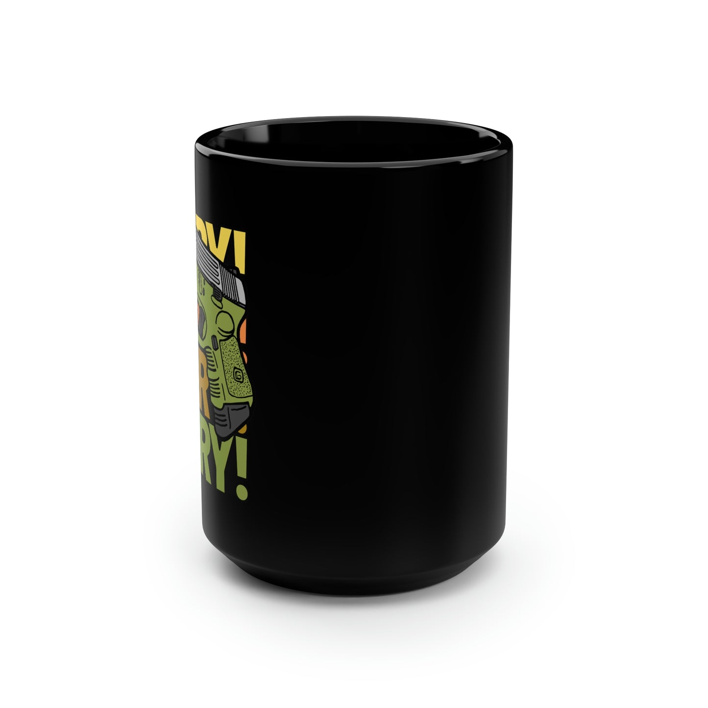 Gary the Glock Black Mug, 15oz