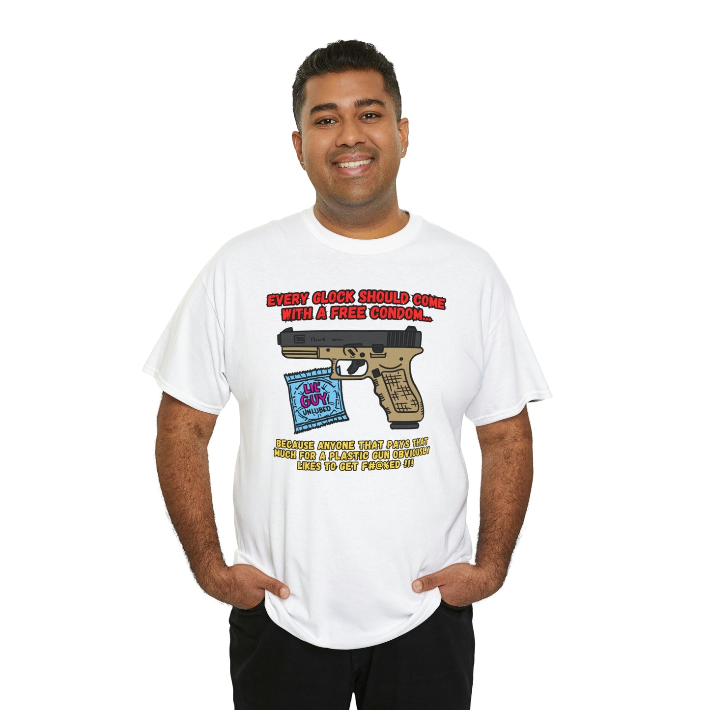 GLOCK CONDOM Unisex Heavy Cotton Tee