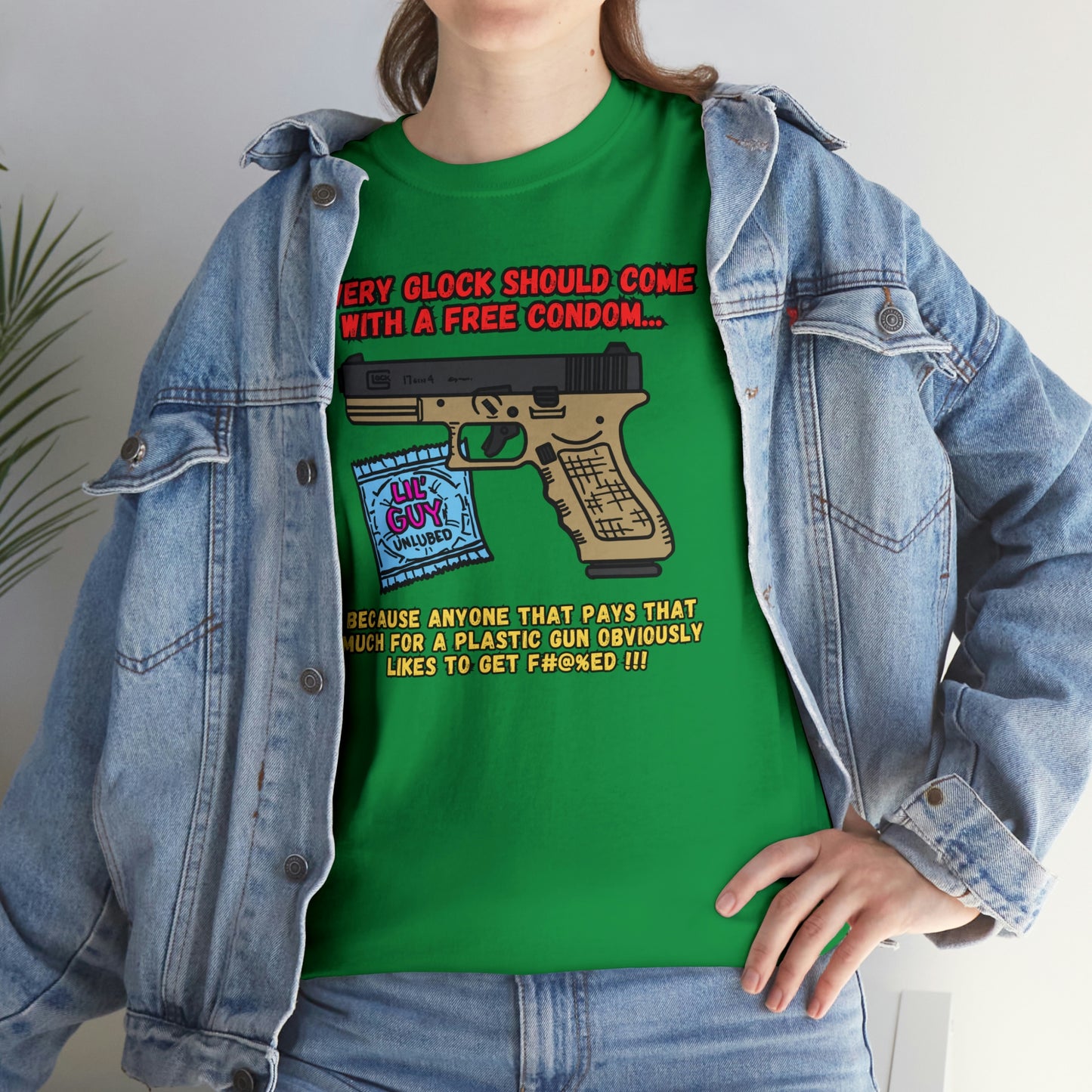 GLOCK CONDOM Unisex Heavy Cotton Tee