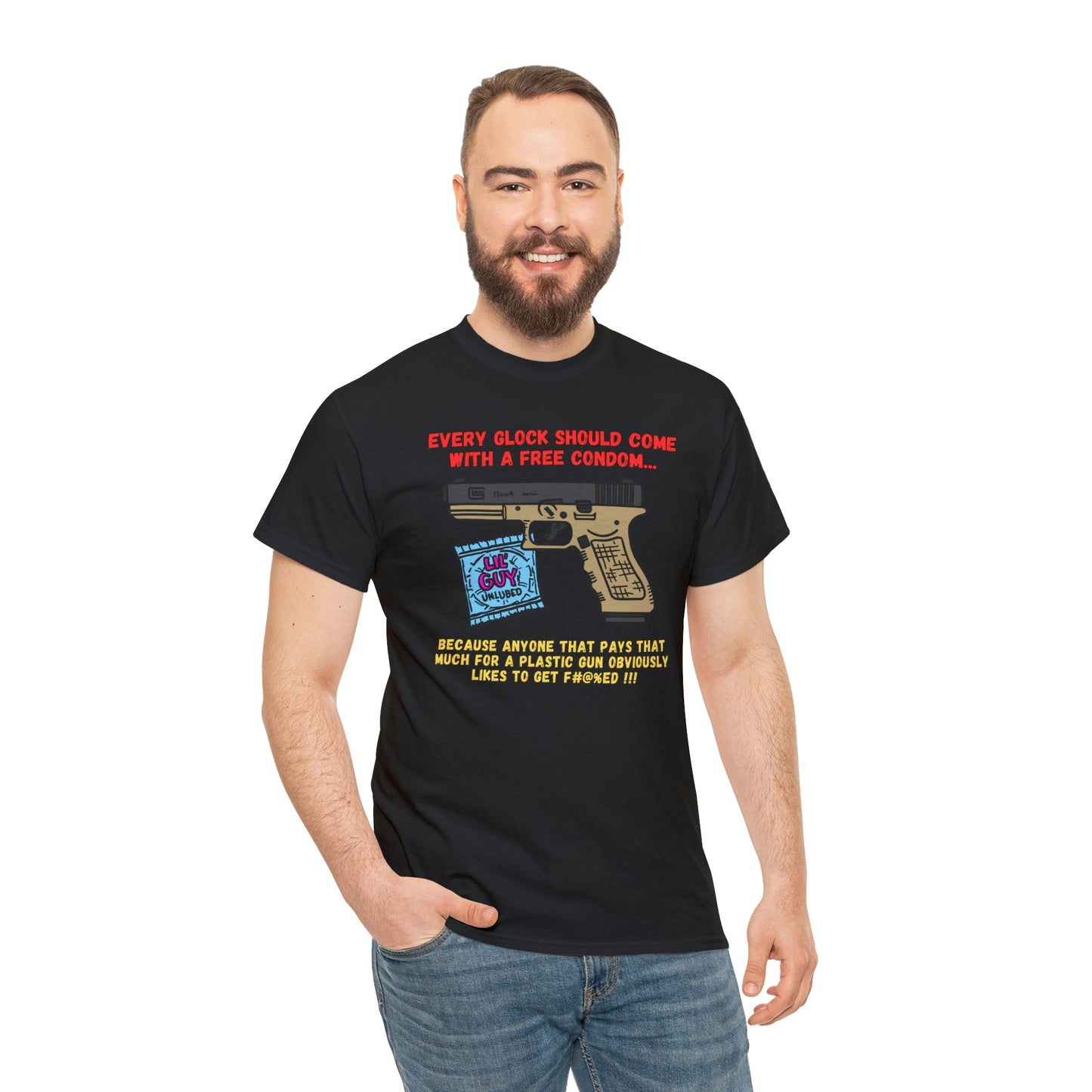 GLOCK CONDOM Unisex Heavy Cotton Tee