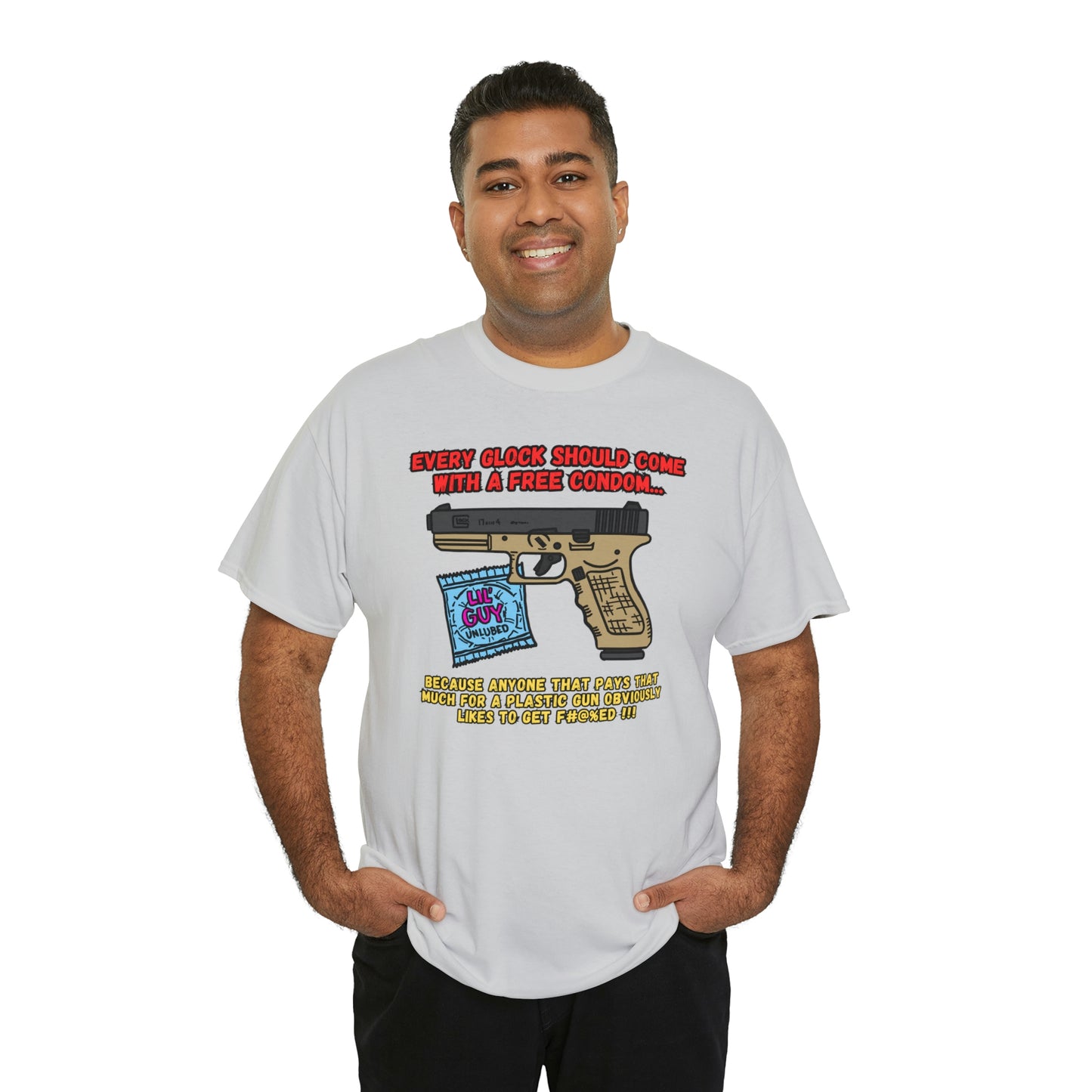 GLOCK CONDOM Unisex Heavy Cotton Tee