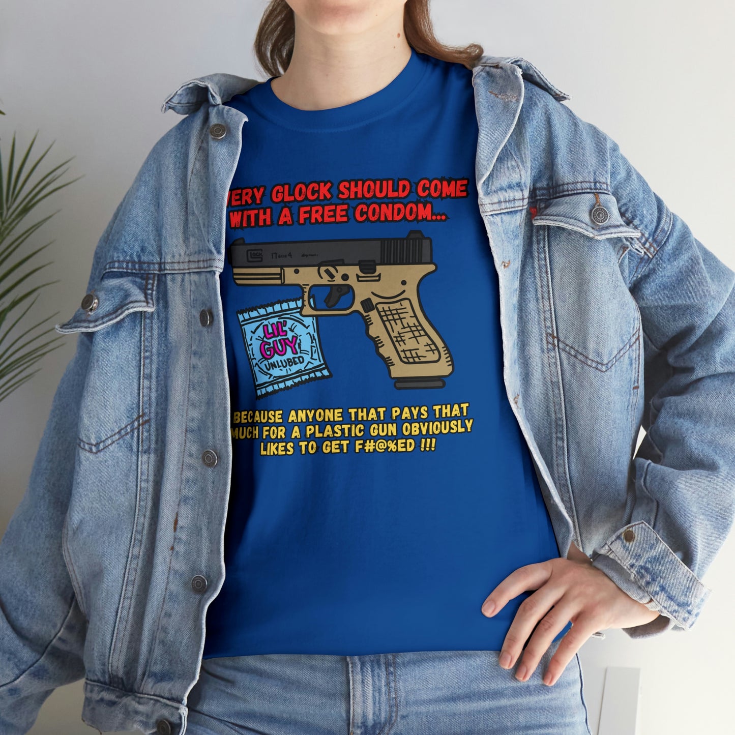 GLOCK CONDOM Unisex Heavy Cotton Tee