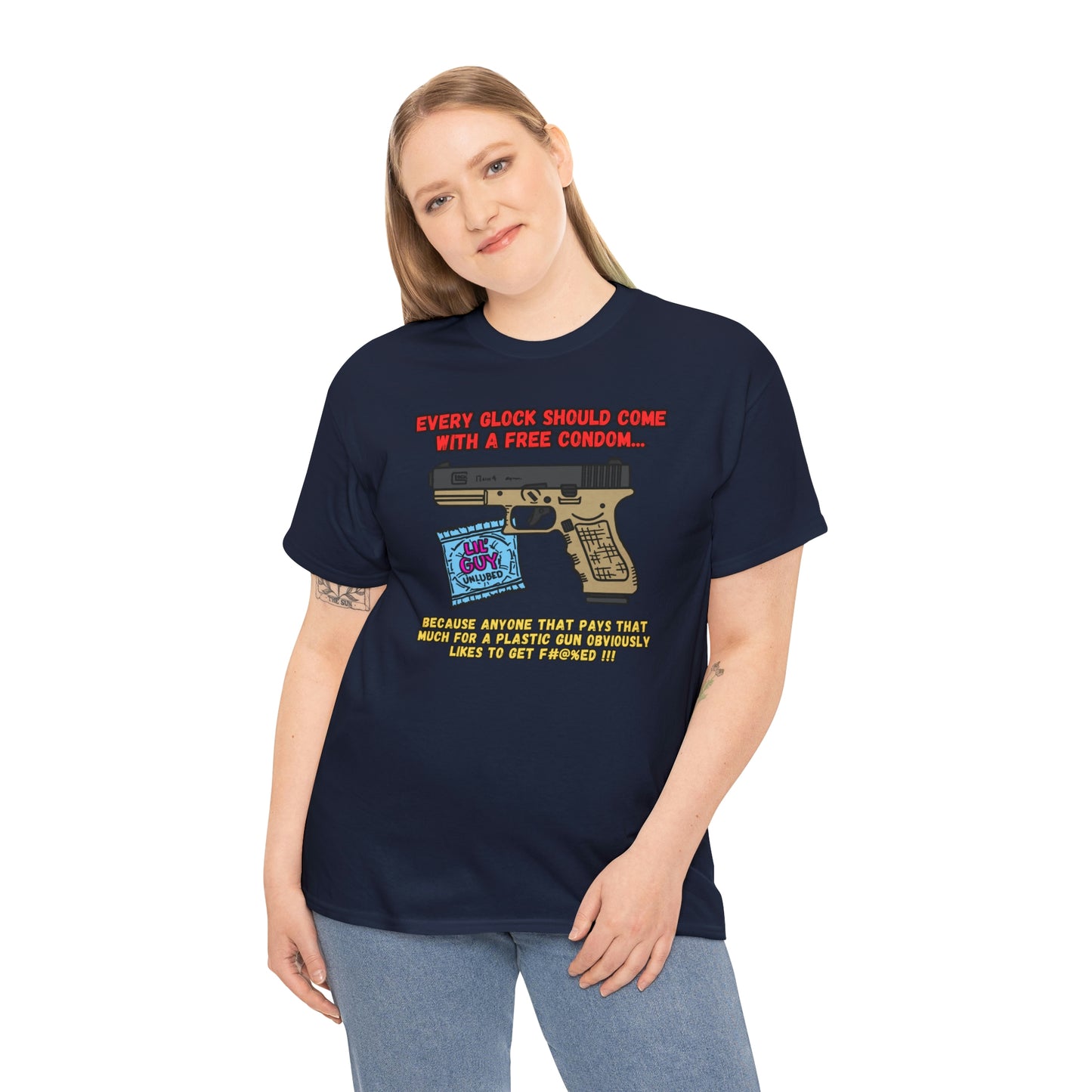 GLOCK CONDOM Unisex Heavy Cotton Tee