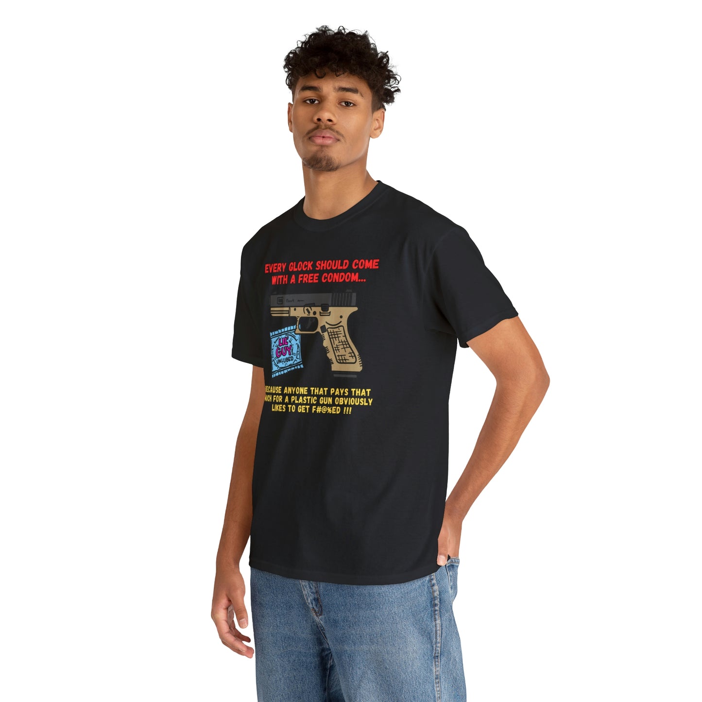 GLOCK CONDOM Unisex Heavy Cotton Tee