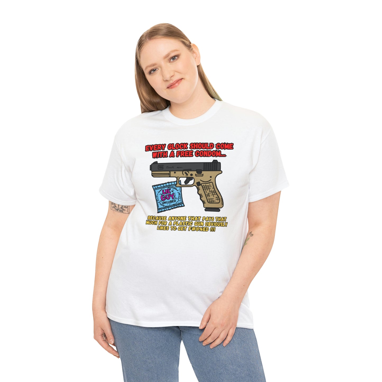 GLOCK CONDOM Unisex Heavy Cotton Tee