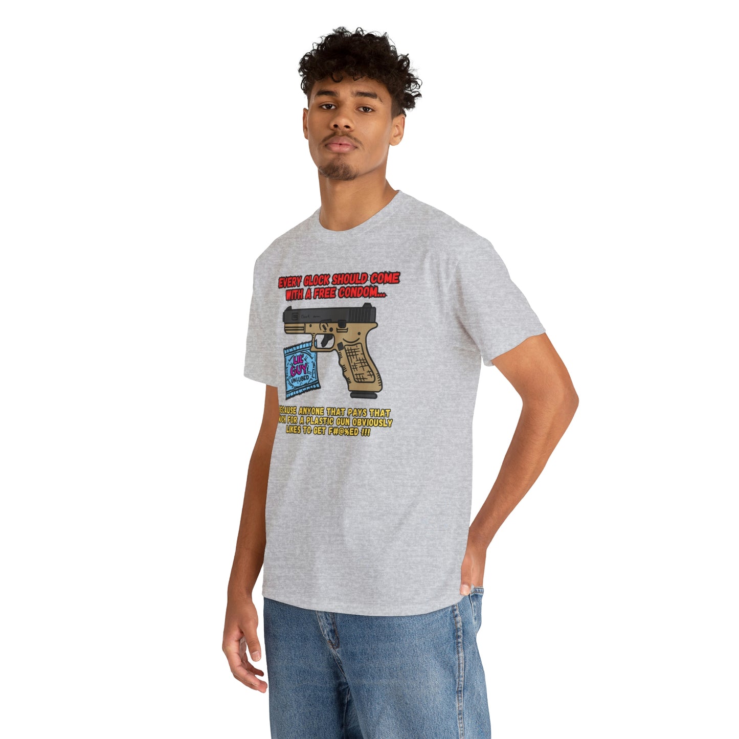 GLOCK CONDOM Unisex Heavy Cotton Tee