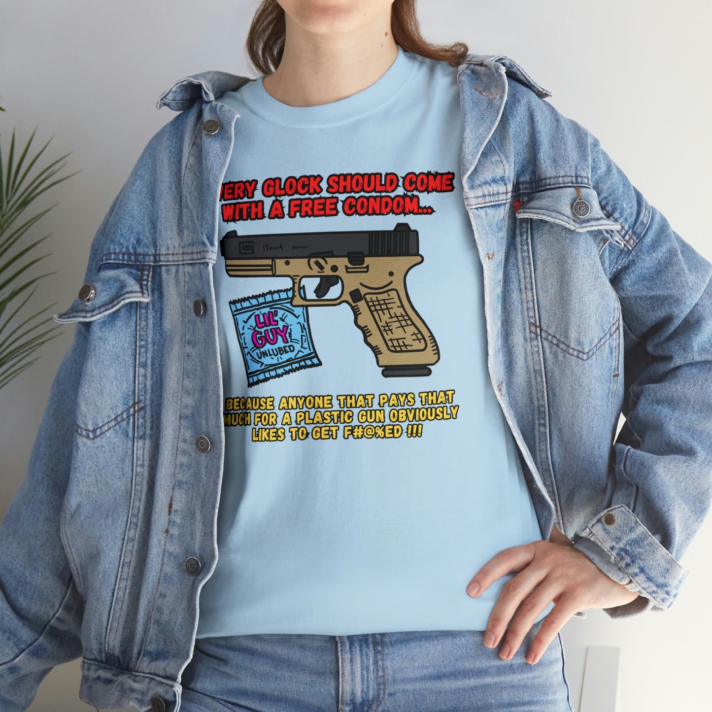 GLOCK CONDOM Unisex Heavy Cotton Tee