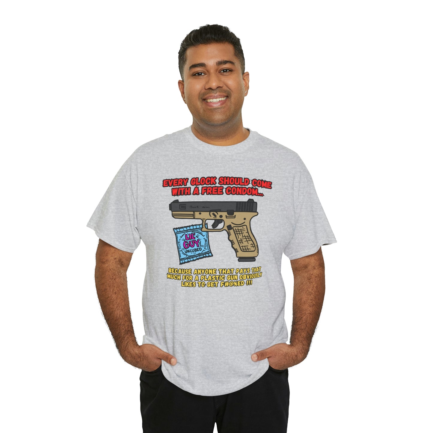 GLOCK CONDOM Unisex Heavy Cotton Tee