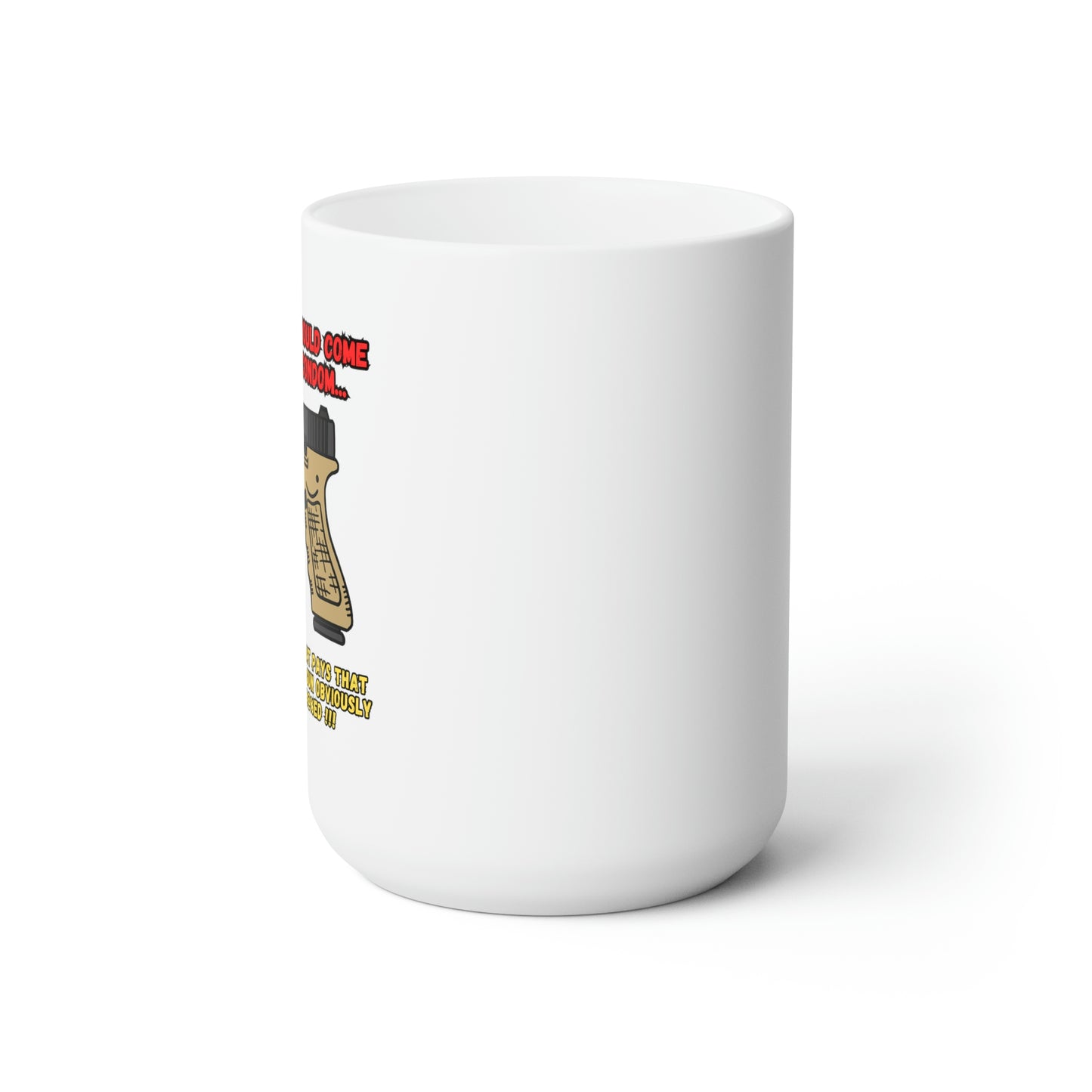 Glock/Condom Ceramic Mug 15oz