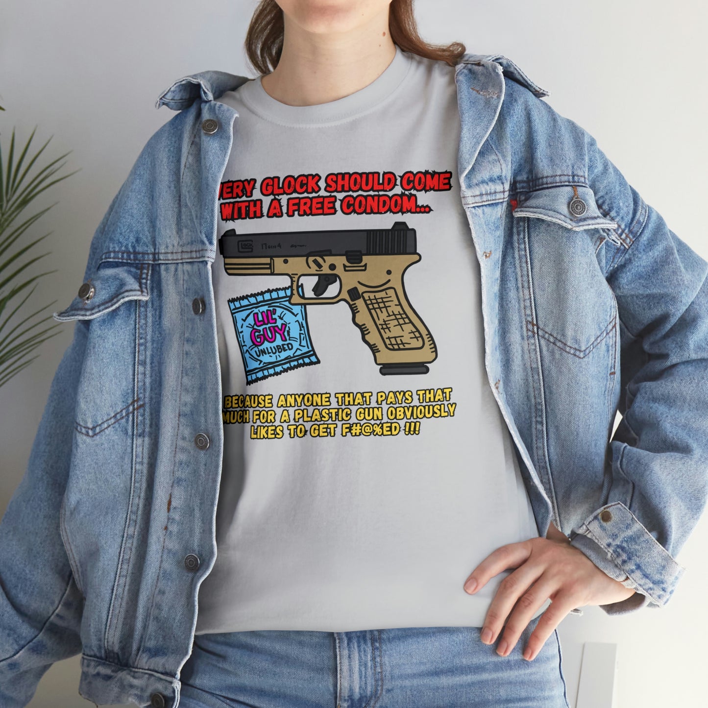 GLOCK CONDOM Unisex Heavy Cotton Tee