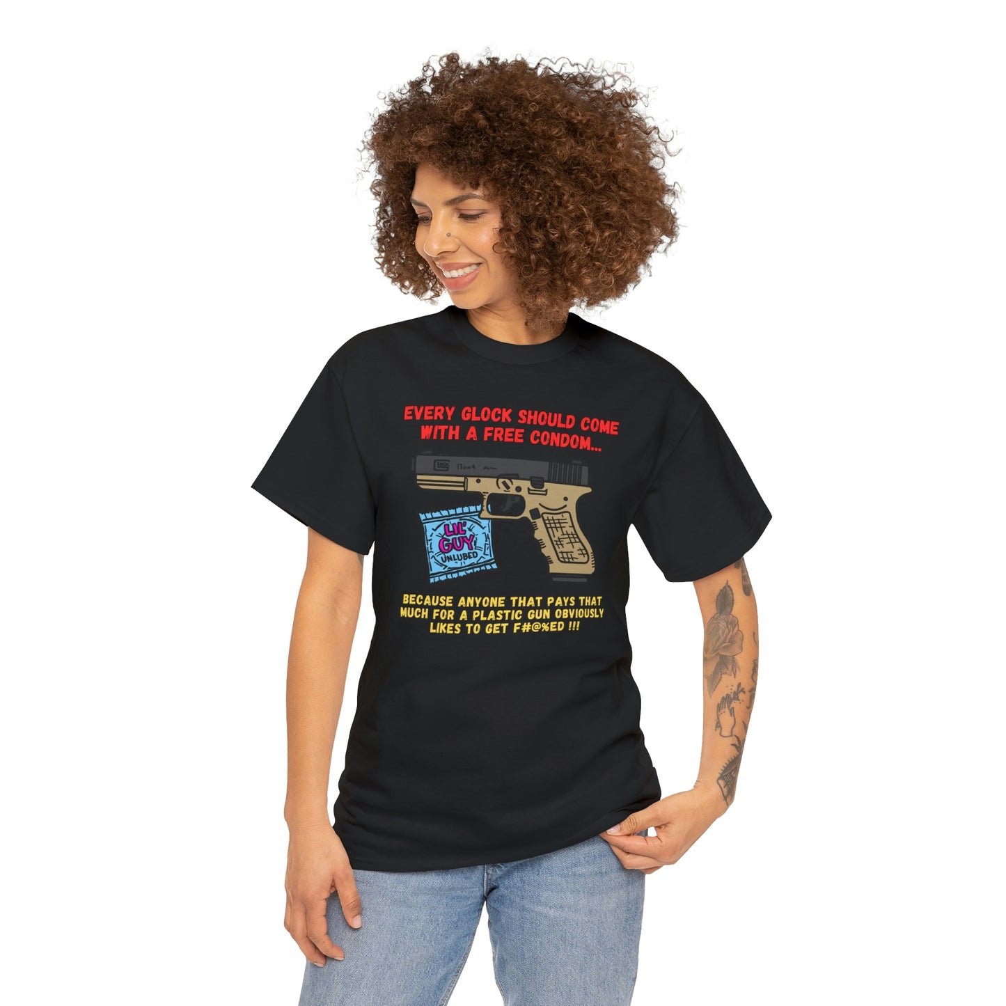 GLOCK CONDOM Unisex Heavy Cotton Tee